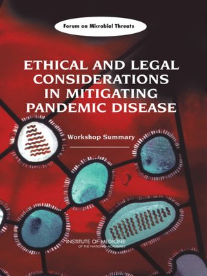 cover image of Ethical and Legal Considerations in Mitigating Pandemic Disease